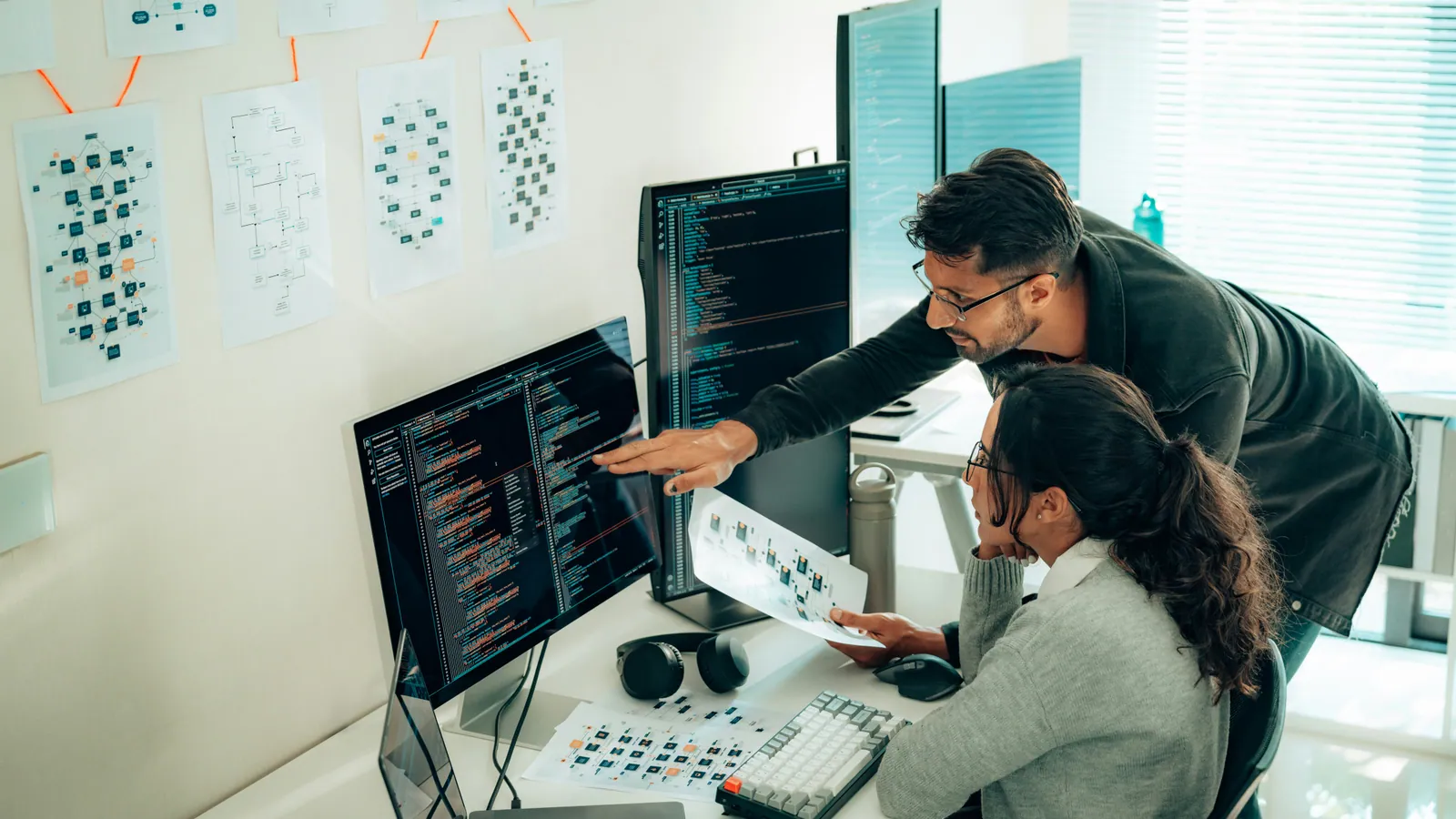 Équipe de développement en intelligence artificielle d'une entreprise technologique québécoise.