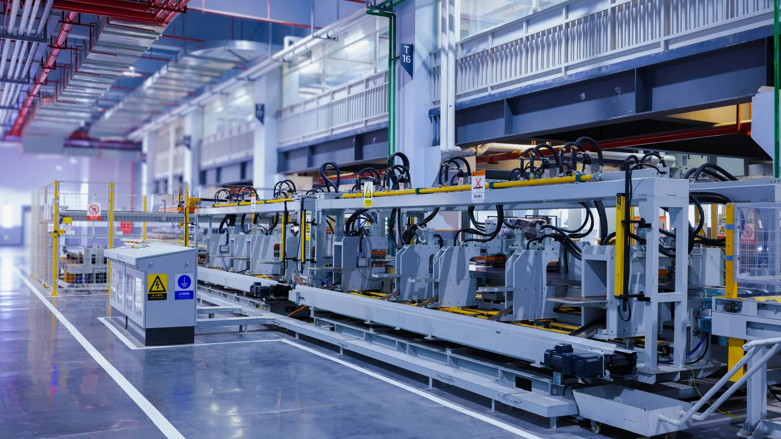 Automated production line at a manufacturing SME eligible for the ESSOR Program.